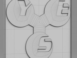 yes logo 3Dモデル