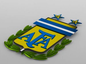 अर्जेंटीना लोगो 3D मॉडल