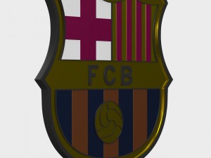 barcelona logo 3D मॉडल