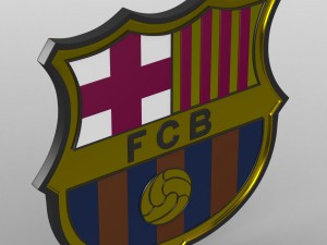 barcelona logo 3D मॉडल