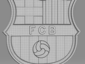 logo Barcelona Model 3D