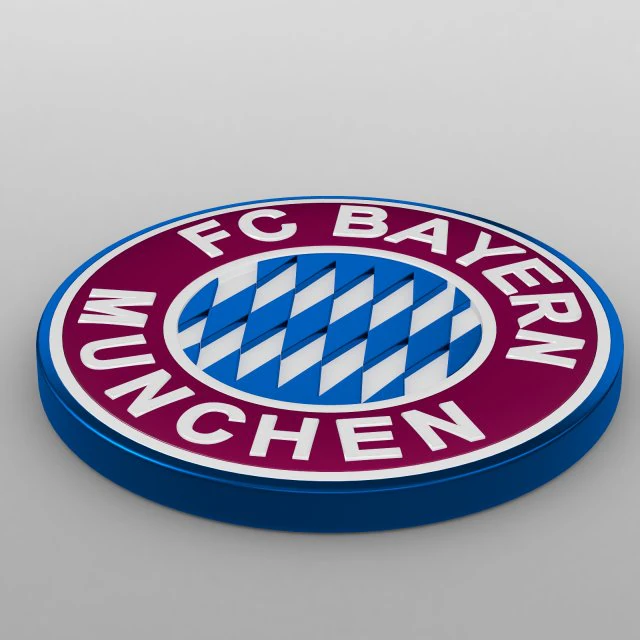 bayern munchen logo 3D Model .c4d .max .obj .3ds .fbx .stl .blend 