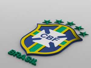 brasil logo 3Dモデル