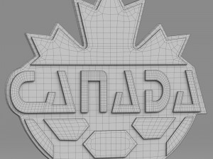 canada logo Model 3D