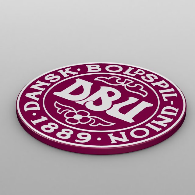danish logo 3D 모델 .c4d .max .obj .3ds .fbx .stl .blend 