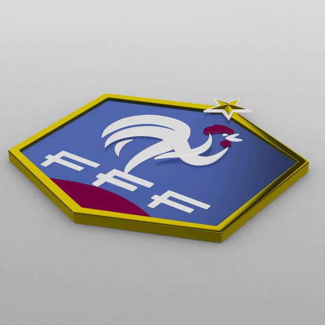 france logo 3D Model .c4d .max .obj .3ds .fbx .stl .blend