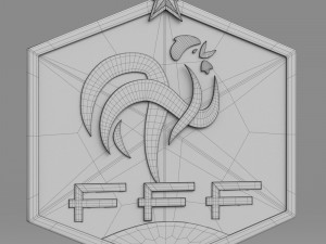 france logo Modelo 3D