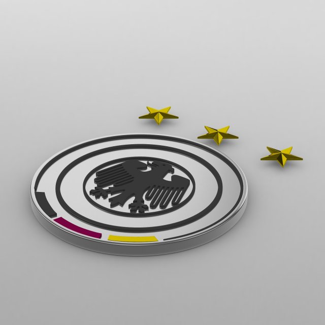 germany logo 3D 모델 .c4d .max .obj .3ds .fbx .stl .blend 