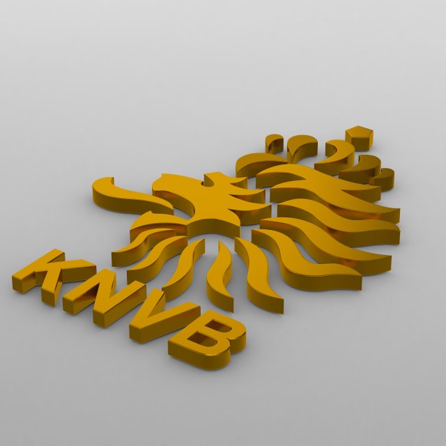 holland logo 3D Модель .c4d .max .obj .3ds .fbx .stl .blend 