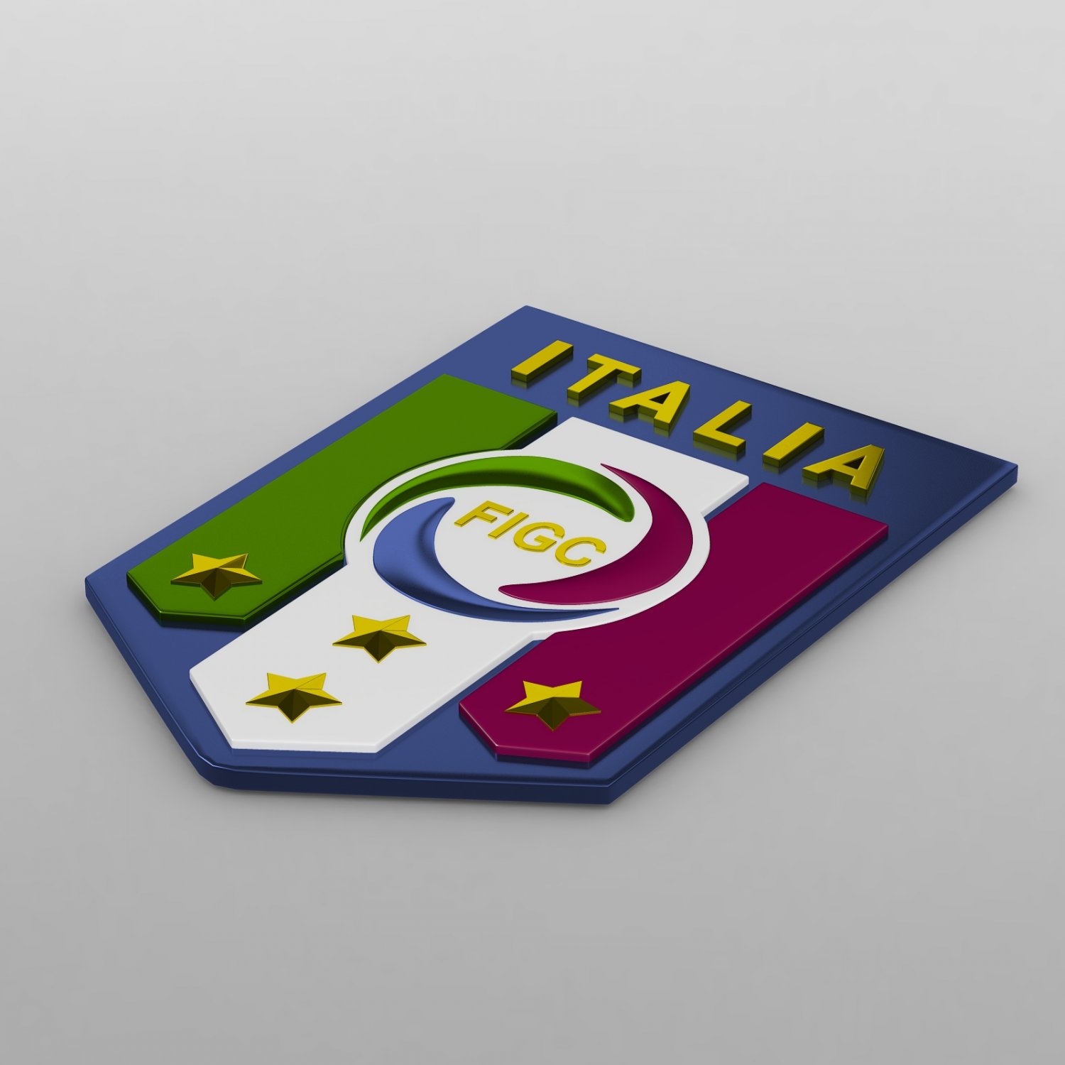 Italia Logo 3d Modell In Sportzubehor 3dexport