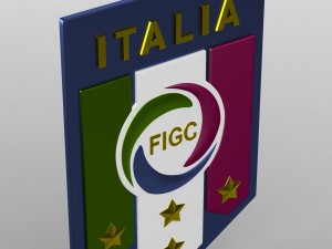 italia logo Model 3D