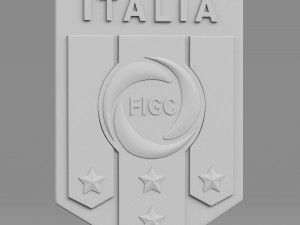 italia logo Model 3D