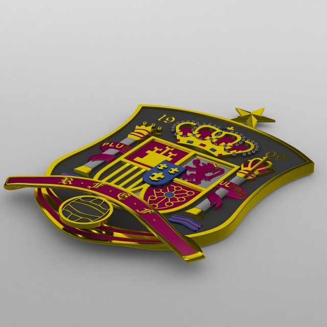 spanish logo Modèle 3D .c4d .max .obj .3ds .fbx .stl .blend 