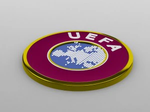 logotipo da Uefa Modelo 3D