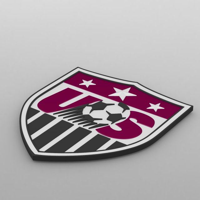 usa logo 3D 모델 .c4d .max .obj .3ds .fbx .stl .blend 