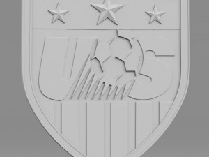 usa logo 3D 모델