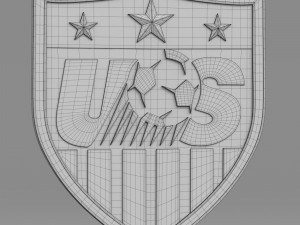 usa logo 3D 모델