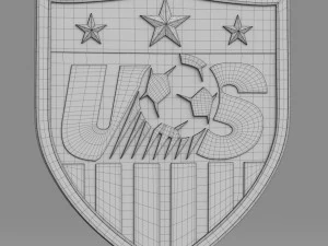 usa logo 3D Model