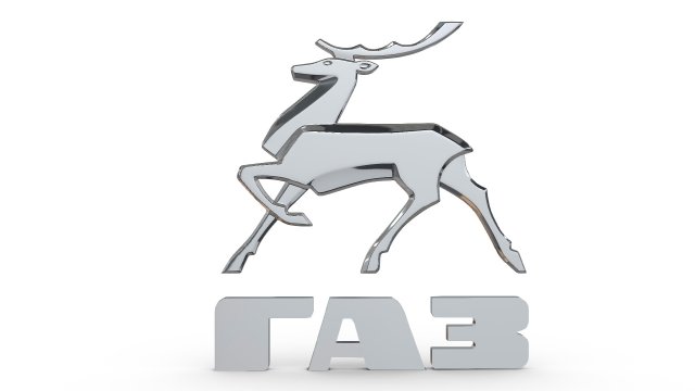 gaz logo 3D Model .c4d .max .obj .3ds .fbx .stl .blend