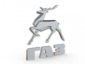 가스 로고 3D 모델