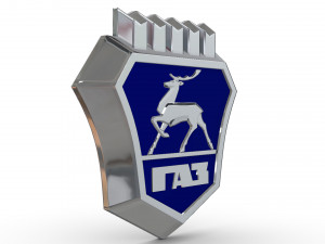 gaz logo 2 Modelo 3D