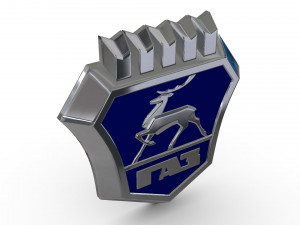 gaz logo 2 Modelo 3D