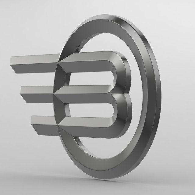 volganin logo 2 3D Model .c4d .max .obj .3ds .fbx .stl .blend 