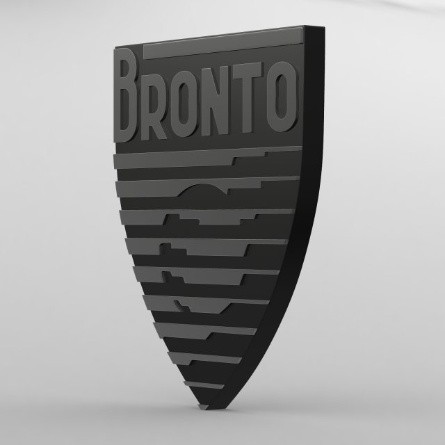 bronto logo 3D Модель .c4d .max .obj .3ds .fbx .stl .blend 