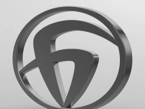 bzkt 로고 3D 모델