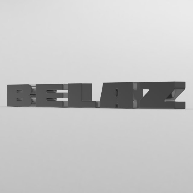 belaz logo Modelo 3D .c4d .max .obj .3ds .fbx .stl .blend 