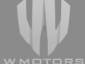 w motors logo 3D Model