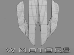 w motors logo 3D Model