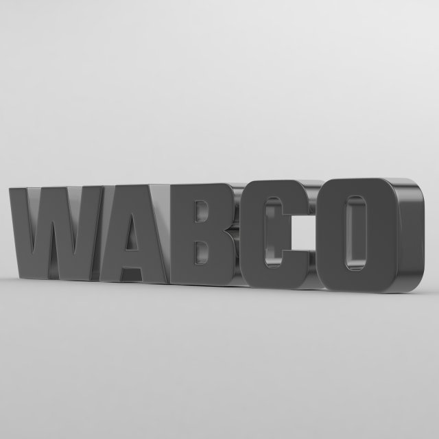 wabco logo 3D Модель .c4d .max .obj .3ds .fbx .stl .blend 