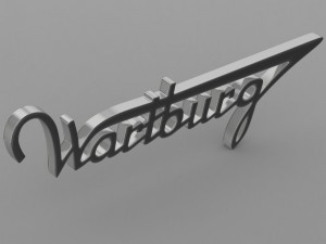 wartburg logo Model 3D