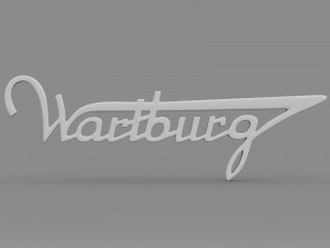 wartburg logo Model 3D