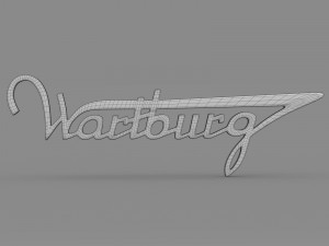 wartburg logo Model 3D