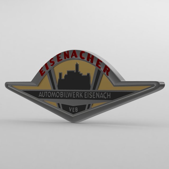 wartburg logo 2 3D मॉडल .c4d .max .obj .3ds .fbx .stl .blend 