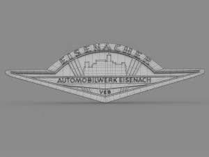 wartburg logo 2 3D Model