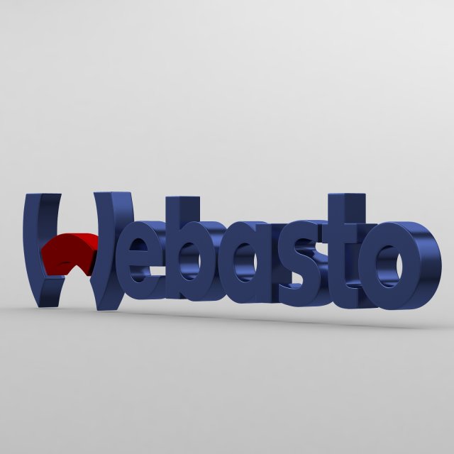webasto logo 3Dモデル .c4d .max .obj .3ds .fbx .stl .blend