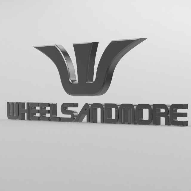 wheelsandmore logo Modèle 3D .c4d .max .obj .3ds .fbx .stl .blend 