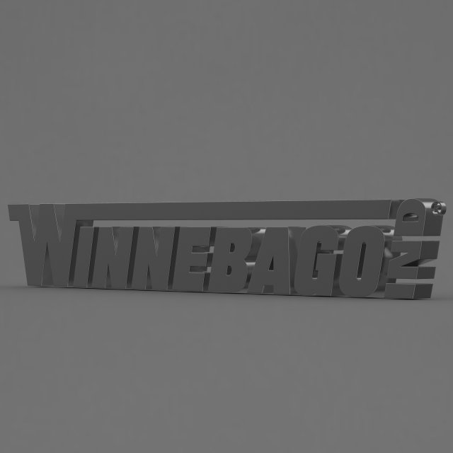 winnebago logo 3D Model .c4d .max .obj .3ds .fbx .stl .blend 