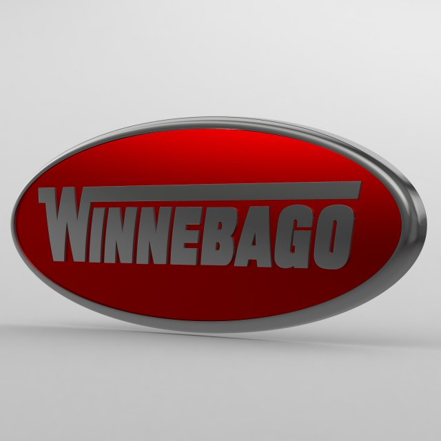 winnebago logo 2 3D Model .c4d .max .obj .3ds .fbx .stl .blend
