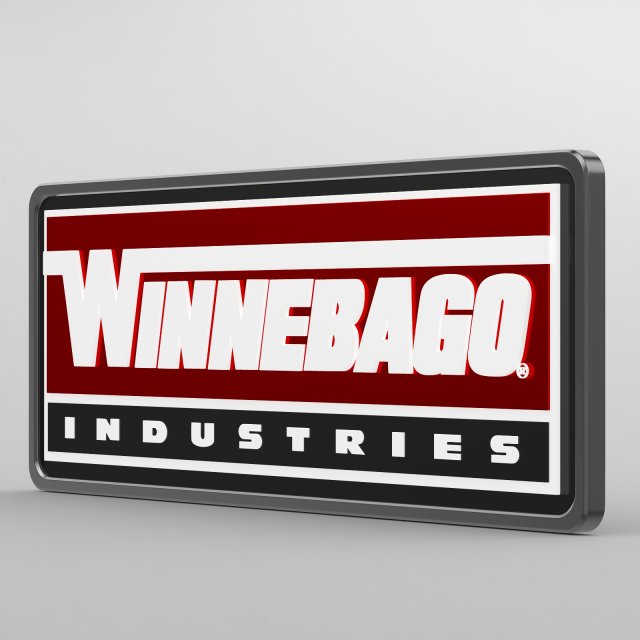 winnebago logo 3 3D Model .c4d .max .obj .3ds .fbx .stl .blend 
