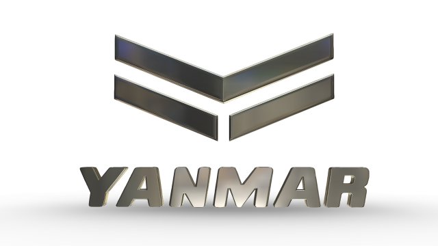 yanmar logo 3D Model .c4d .max .obj .3ds .fbx .stl .blend