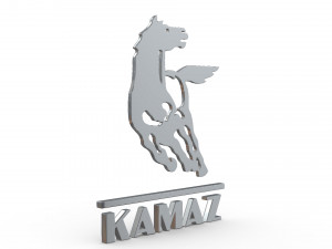 kamaz logo Model 3D
