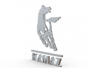 kamaz logo Model 3D