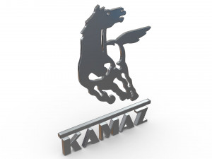 kamaz logo Model 3D
