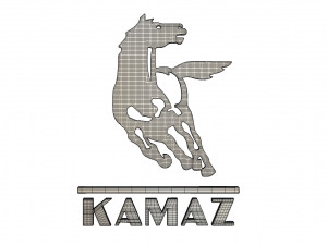 kamaz logo Model 3D