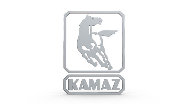 kamaz logo 2 Model 3D .c4d .max .obj .3ds .fbx .stl .blend 