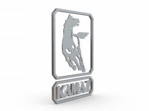 kamaz logo 2 Model 3D